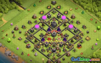 Top Town Hall 9 Base Layouts with Copy Link #34972