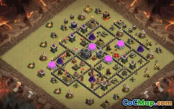 Top Town Hall 9 Base Layouts with Copy Links #34976