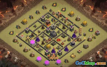 Top Town Hall 9 Base Layouts & Maps #35044