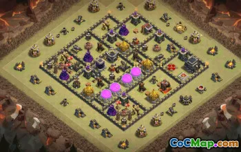 Top Town Hall 9 Base Layouts with Copy Links #35047