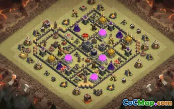 Top TH9 Base Layouts with Copy Links #35051