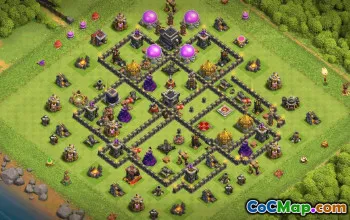 Top Town Hall 9 Base Layouts with Copy Links #35399