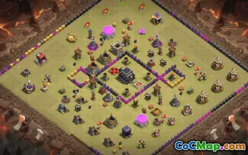 Top Town Hall 9 Base Layouts with Copy Link #35409