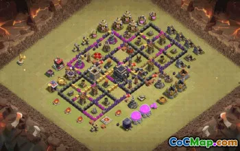 Top Town Hall 9 Base Layouts with Copy Links #35412