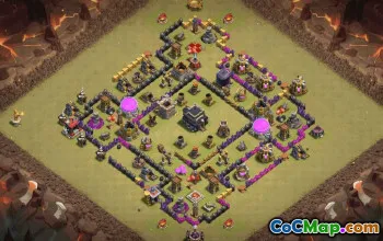 Top Town Hall 9 Base Layouts for Clash of Clans #35459