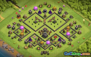 Top Town Hall 9 Base Layouts for Clash of Clans #35601