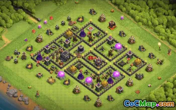 Top Town Hall 9 Base Layouts with Copy Links #35603