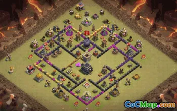 Copy Town Hall 9 Base Layouts with Link #35612