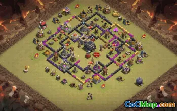 Top CoC TH9 Base Layouts with Copy Link #35614