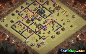 Top Town Hall 9 Base Layouts with Copy Links #35616