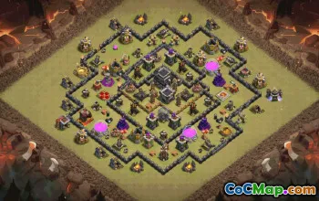 Top Town Hall 9 Base Layouts & Maps #35643