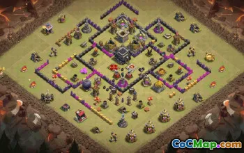 Copy TH9 Base Layouts for Clash of Clans #35713