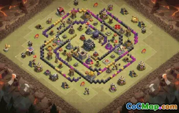 Top Town Hall 9 Base Layouts with Copy Links #35718