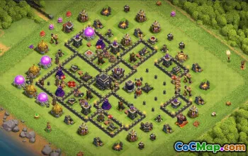 Top Town Hall 9 Base Layouts & Maps #35759