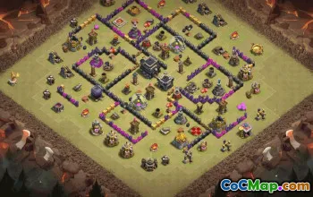 Top TH9 Clash of Clans Base Layouts #35775