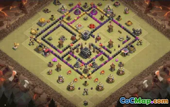 Top Town Hall 9 Base Layouts with Links #35777