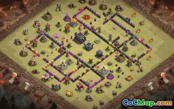 Top TH9 Clash of Clans Base Layouts & Maps #35778