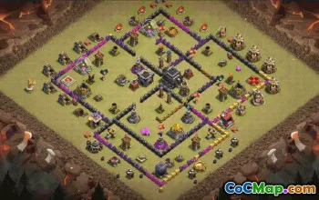 Copy Town Hall 9 Base Layouts for Clash of Clans #35779