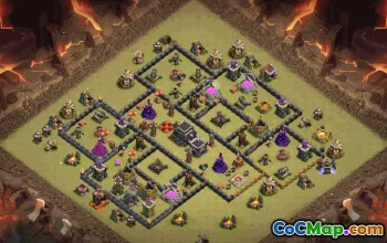 Top Town Hall 9 Base Layouts with Copy Links #35816