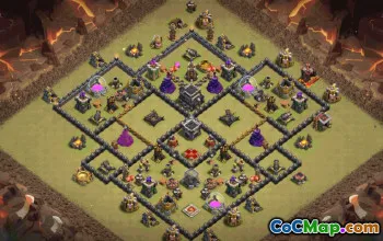 Top TH9 Base Layouts with Copy Links #35819