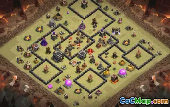 Copy Town Hall 9 Base Layouts for Clash of Clans #35873