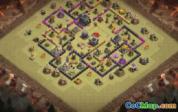 Top Town Hall 9 Base Layouts to Copy #35890