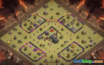 Copy Town Hall 9 Base Layouts for Clash of Clans #35915
