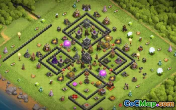 Town Hall 9 Clash of Clans Base Layouts #35946