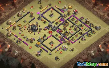Top Town Hall 9 Base Layouts for Clash of Clans #36008