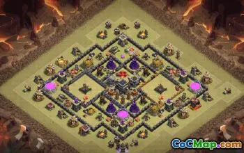 Top Town Hall 9 Base Layouts for Clash of Clans #36022