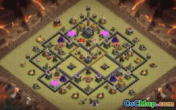 Top Town Hall 9 Base Layouts for Clans #36023