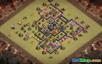 Top Town Hall 9 Base Layouts for Clash of Clans #36080