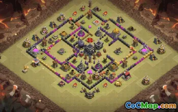 Top TH9 Clash of Clans Base Layouts & Maps #36081