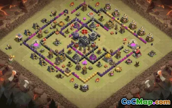 Top Town Hall 9 Base Layouts with Copy Links #36082