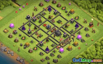 Top Town Hall 9 Base Layouts #36089