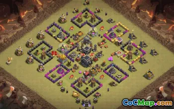 Top TH9 Base Layouts & Copy Links #36132