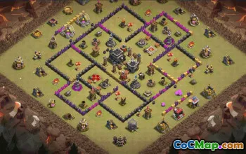 Copy Town Hall 9 Base Layouts for Clash of Clans #36135
