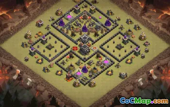 Top TH9 Clash of Clans Base Layouts with Link #36142