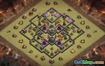 Best Town Hall 9 Base Layouts with Copy Link #36143