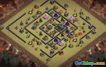 Top Town Hall 9 Base Layouts with Copy Link #36148