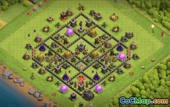 Copy Town Hall 9 Base Layouts with Links #36173