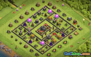 Clash of Clans Town Hall 9 Base Layouts #36175