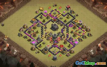 Top TH9 Base Layouts with Copy Links #36191
