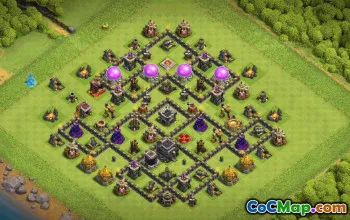 Top TH9 Base Layout Copy & Map Links #36226