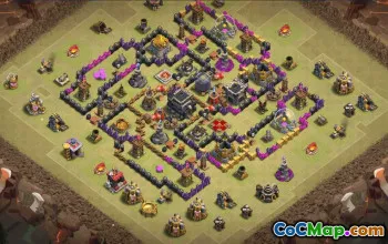Top Town Hall 9 Base Layouts with Copy Links #36250