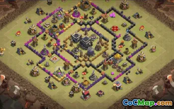 Best Town Hall 9 Base Layouts with Copy Link #36251