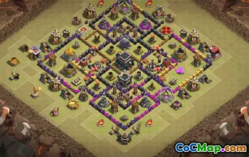 Top Town Hall 9 Base Layouts with Copy Link #36257