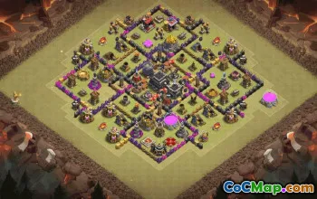 Top Town Hall 9 Base Layouts with Copy Link #36357