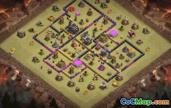 Copy TH9 Base Layouts for Clash of Clans #36363