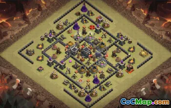 Top Town Hall 9 Base Layouts with Copy Links #36385